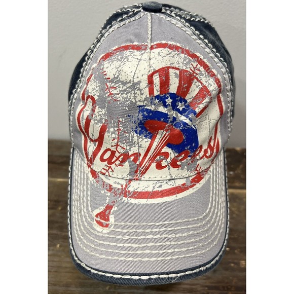 new york yankees american needle hat Distressed SnapBack Unique - Picture 1 of 7